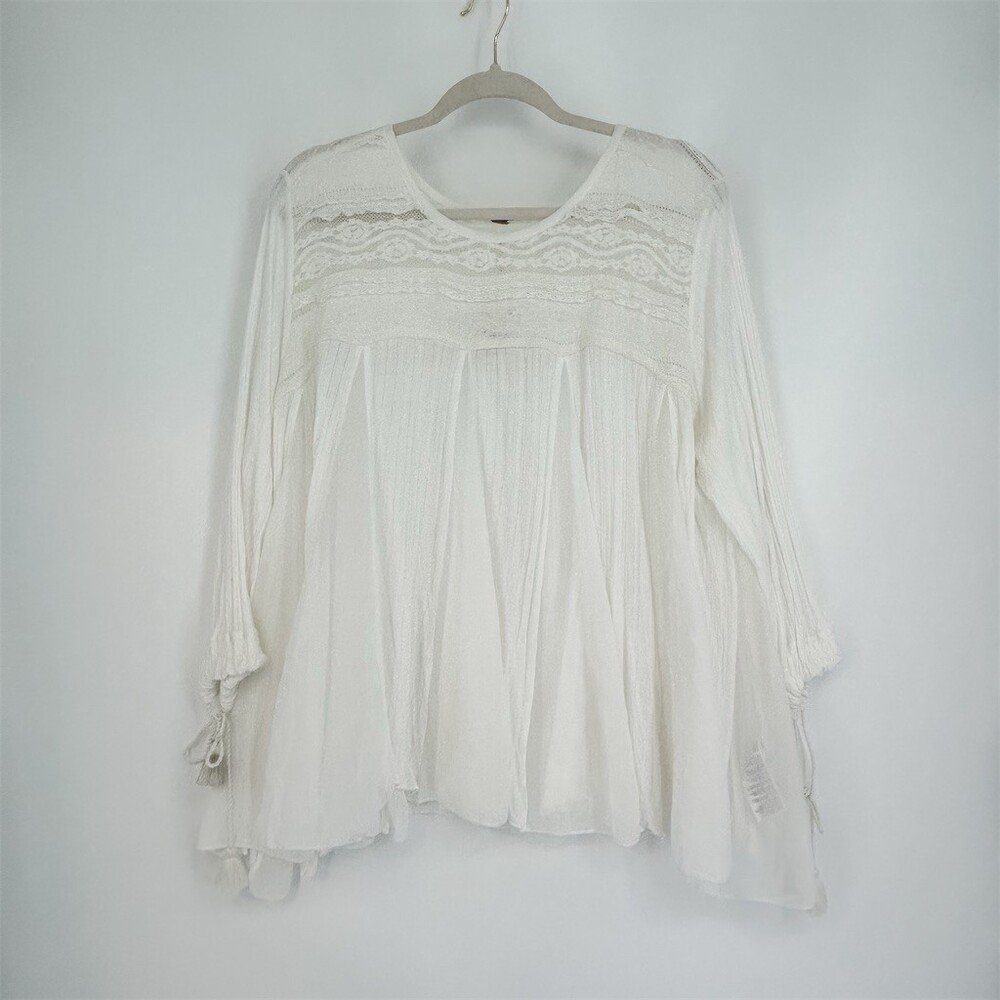 NWT Free People Penny Lane Boho Lace Trapeze Tunic Top Size S - Picture 9 of 14